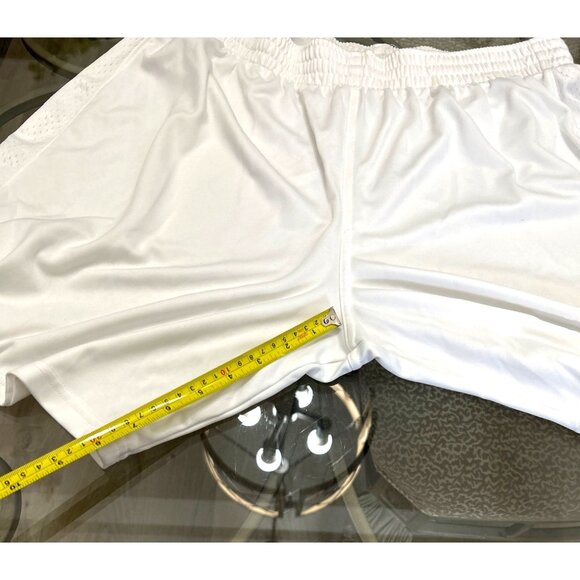 Adidas Mens White Performance Athletic Shorts Size XL - Picture 5 of 6